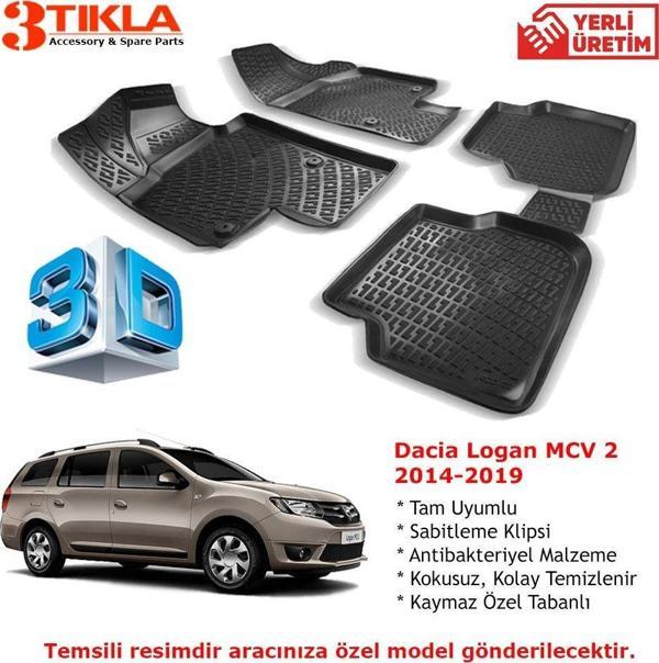 Dacia Logan MCV 2 2014-2019 Premium 3D Havuzlu Paspas Seti - Image 1
