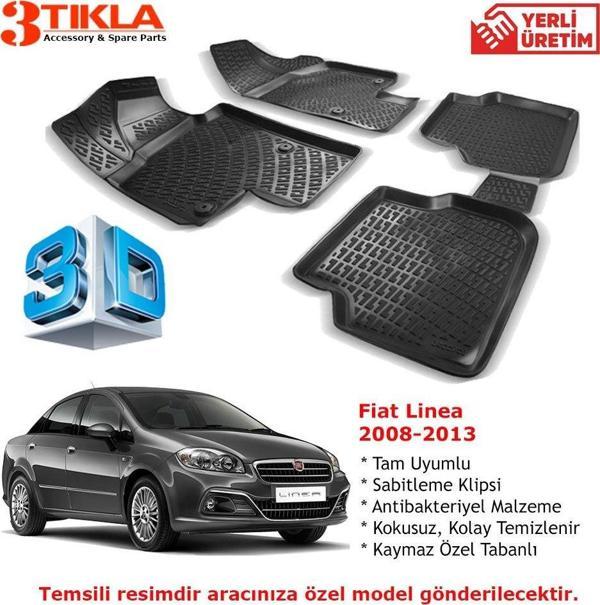 Fiat Linea 2008-2013 Premium 3D Havuzlu Paspas Seti - Image 1