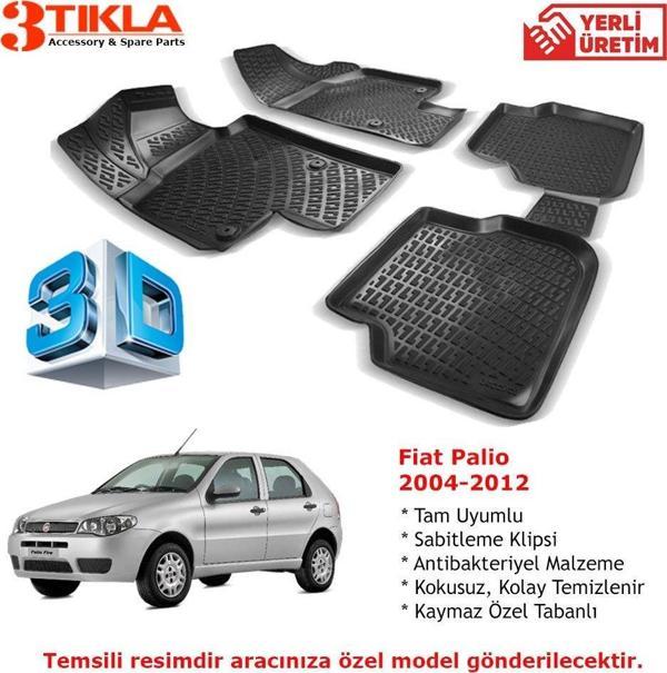 Fiat Palio 2004-2012 Premium 3D Havuzlu Paspas Seti - Image 1
