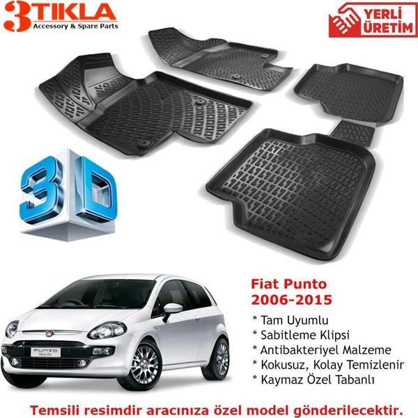 Fiat Punto 2006-2015 Premium 3D Havuzlu Paspas Seti - Image 1
