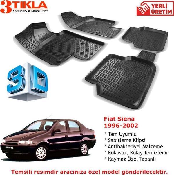 Fiat Siena 1996-2002 Premium 3D Havuzlu Paspas Seti - Image 1