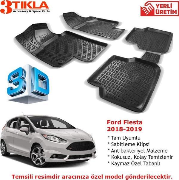 Fiesta 2018-2019 Premium 3D Havuzlu Paspas Seti - Image 1