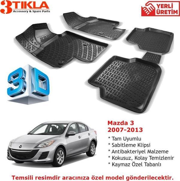 Mazda 3 2007-2013 Premium 3D Havuzlu Paspas Seti - Image 1