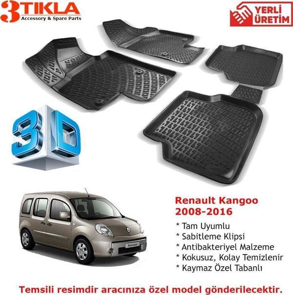 Renault Kangoo 2008-2016 Premium 3D Havuzlu Paspas Seti - Image 1