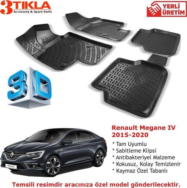 Renault Megane IV 2015-2020 Premium 3D Havuzlu Paspas Seti - Image 1