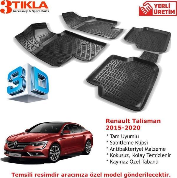 Renault Talisman 2015-2020 Premium 3D Havuzlu Paspas Seti - Image 1