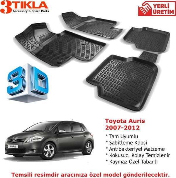 Toyota Auris 2007-2012 Premium 3D Havuzlu Paspas Seti - Image 1