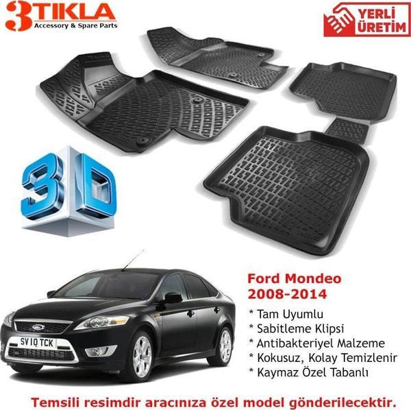 Mondeo 2007-2014 Premium 3D Havuzlu Paspas Seti - Image 1