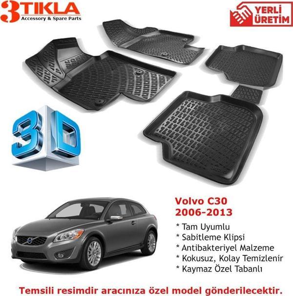 Volvo C30 2006-2013 Premium 3D Havuzlu Paspas Seti - Image 1