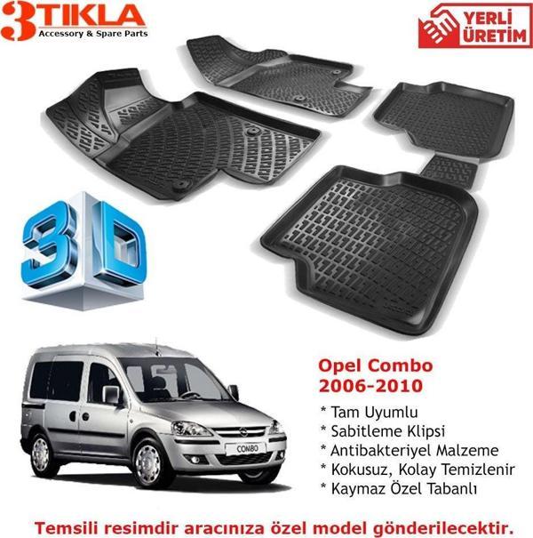 Opel Combo 2006-2010 Premium 3D Havuzlu Paspas Seti - Image 1