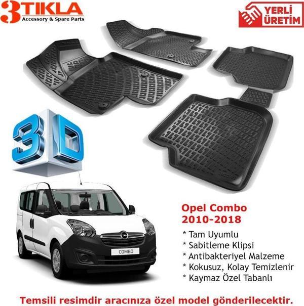Opel Combo 2010-2018 Premium 3D Havuzlu Paspas Seti - Image 1