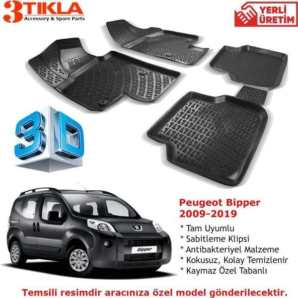 Peugeot Bipper 2009-2019 Premium 3D Havuzlu Paspas Seti - Image 1