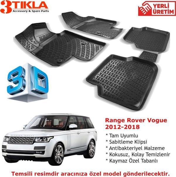 Range Rover Vogue 2012-2018 Premium 3D Havuzlu Paspas Seti - Image 1