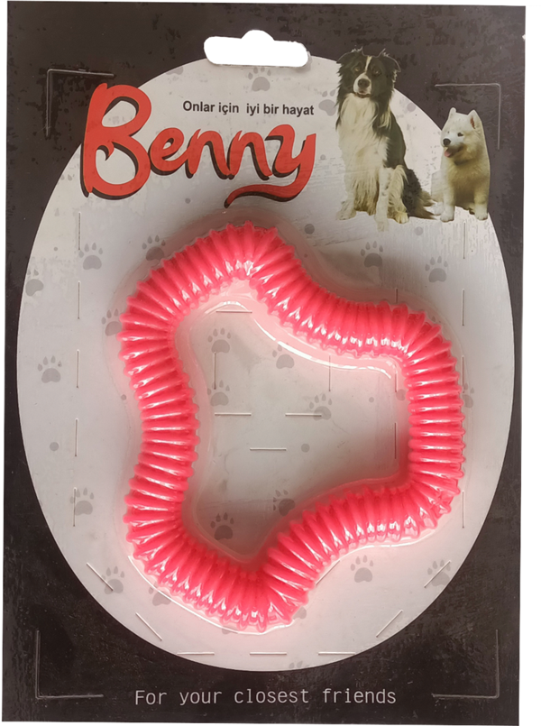 Benny Köpek Oyuncağı Sert 11 x 10 cm Kırmızı - Image 1