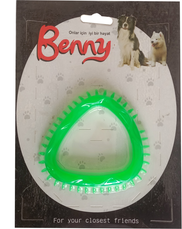 Benny Köpek Oyuncağı Üçgen 8 x 8.5 cm Yeşil - Image 1