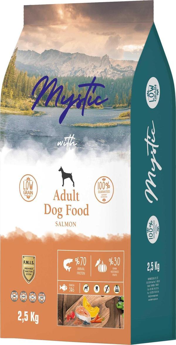 Mystic Düşük Tahıllı Somon Balıklı Yetişkin Köpek Maması 2,5 kg - Image 1