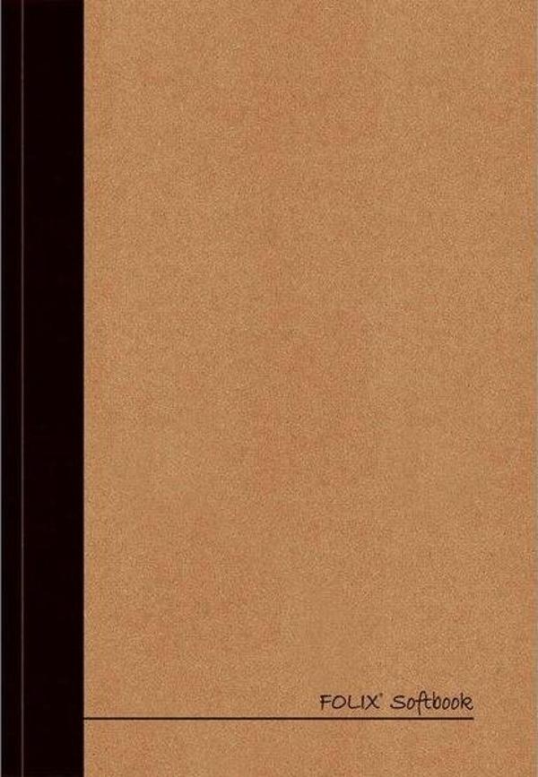 Folix Soft Book 14x20 İplik Dikişli 70 gr Ekstra Hafif Krem Kağıt Sert Kraft Kapak 100 Yaprak Kareli - Image 1