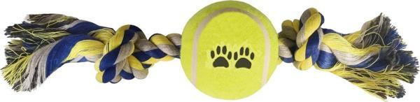 Tenis Toplu Kısa Düğümlü Köpek Diş İpi 7-26 cm Mavi - Image 1