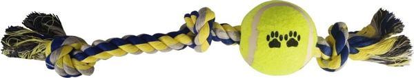 Tenis Toplu Uzun Düğümlü Köpek Diş İpi 7-40 cm Mavi - Image 1