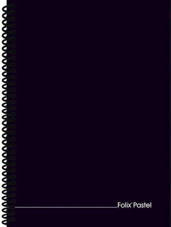 Folix Pastel 17x24 Spiralli 70 gr Beyaz Kağıt Sert Kapak 120 Yaprak Çizgili Flx-822531 - Image 1