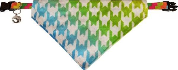 Markapet Kaz Ayağı Desenli Fular Kedi Ve Köpek Tasması 25-30 cm - Image 1