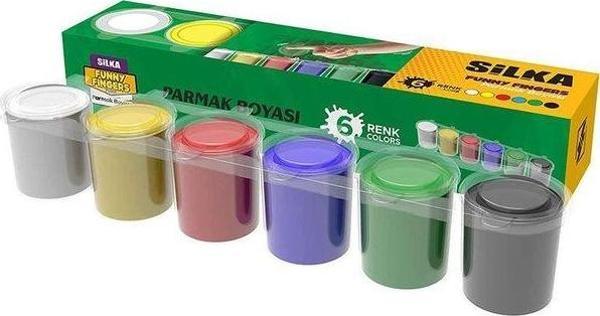 Silgy Silka Parmak Boya 6 Renkx25Ml P1.SS6-6 - Image 1