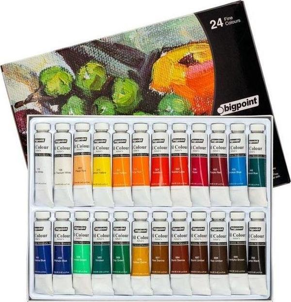 Bigpoint Yağlı Boya Seti 12 ml Tüp x 24 Renk BPPO-2412 - Image 1