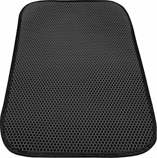 Markapet Kedi Elekli Tuvalet Önü Paspası  41 cm - 60 cm Siyah - Image 1