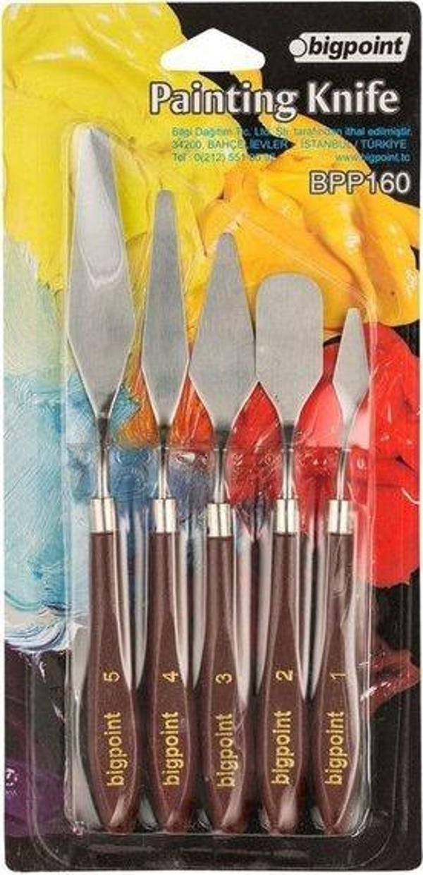 Bigpoint Metal Spatula 5'li Set (Painting Knife) BPP160 - Image 1