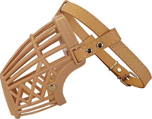 Atlantik Plastik Köpek Ağızlığı 10,5 cm-27 cm Bej Medium - Image 1