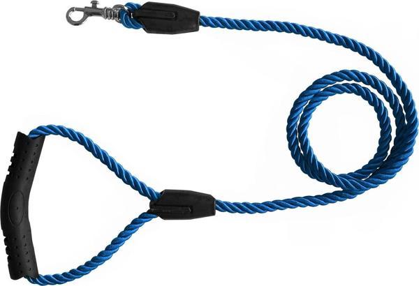 Üçlü Sarmallı Köpek Gezdirme Halatı 1 cm-120 cm Mavi - Image 1