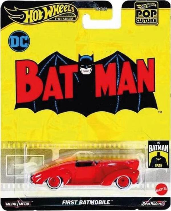 Hot Wheels 1/64 Ölçek Pop Culture Temalı Premium Araçlar HVJ40 First Batmobile - Image 1