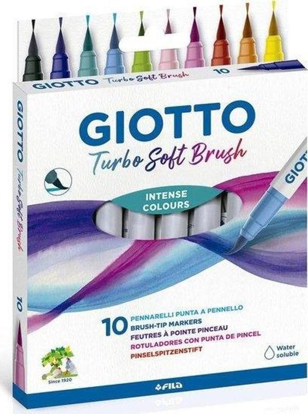 Giotto Turbo Brus FırçaUçlu Keçeli Kalem 10lu 426800 - Image 1