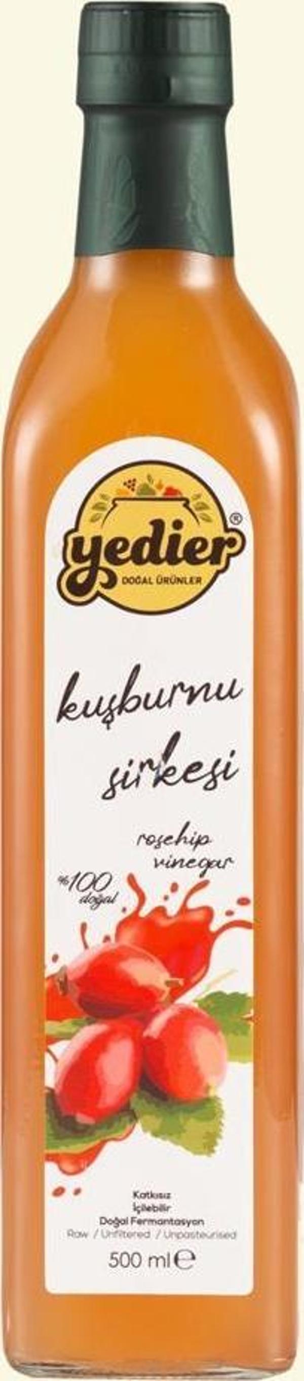 İçilebilir Doğal Fermantasyon Katkısız Kuşburnu Sirkesi 500ml - Image 1