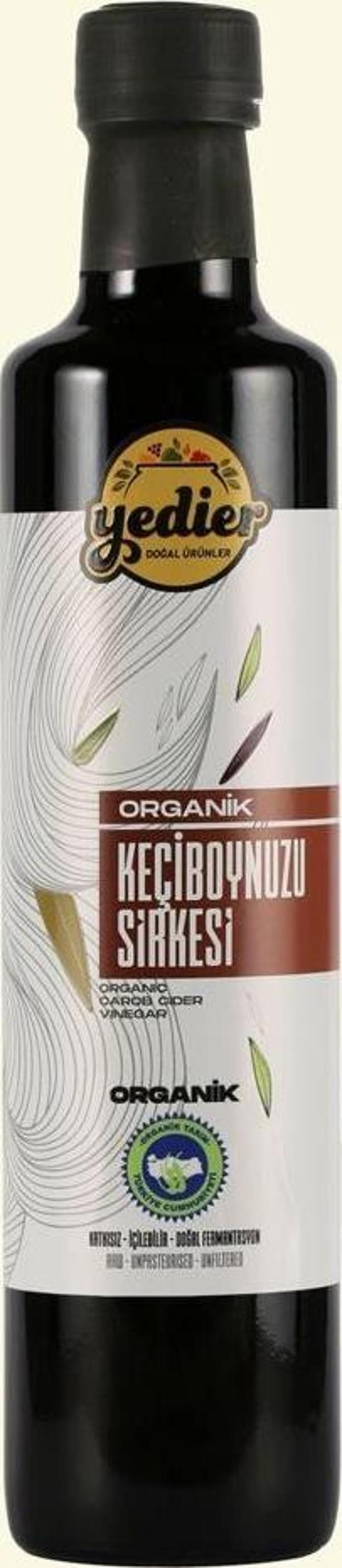 İçilebilir Doğal Fermantasyon Katkısız Organik Keçiboynuzu Harnup Sirkesi 500ml - Image 1