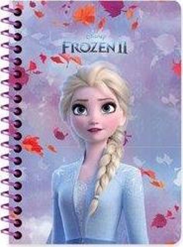 Frozen II A6 80 Yaprak Çizgili Spiralli Bloknot - Image 1