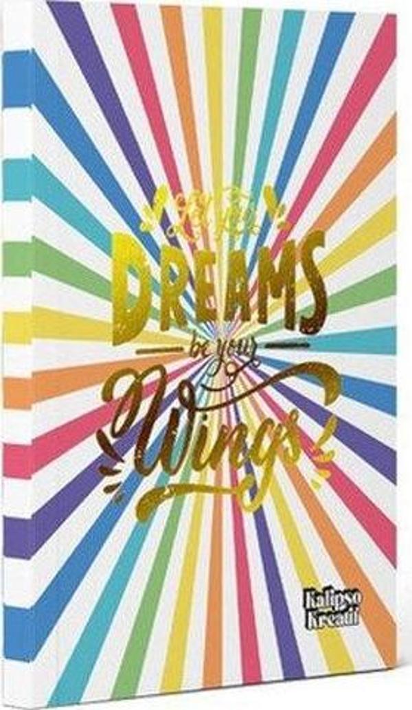 Kalipso 13x19 Dreams Çizgili 192 Sayfa Soft Kapak Butik Defter - Image 1