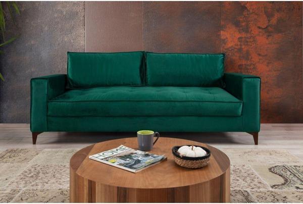Perla Sofa Cosmo Üçlü Koltuk Zümrüt Yeşil - Image 1