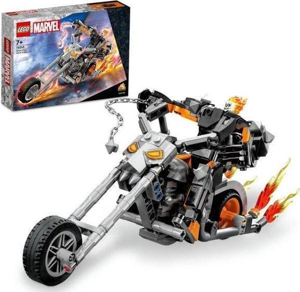 Lego Marvel 76245 Ghost Rider Robotu ve Motosikleti Oyuncak Yapım Seti - Image 1