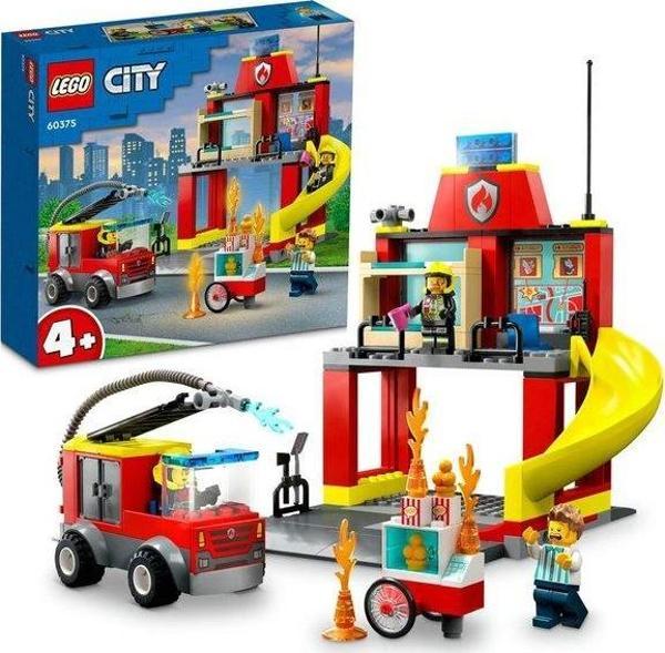 LEGO City İtfaiye Merkezi ve İtfaiye Kamyonu 60375 - Image 1
