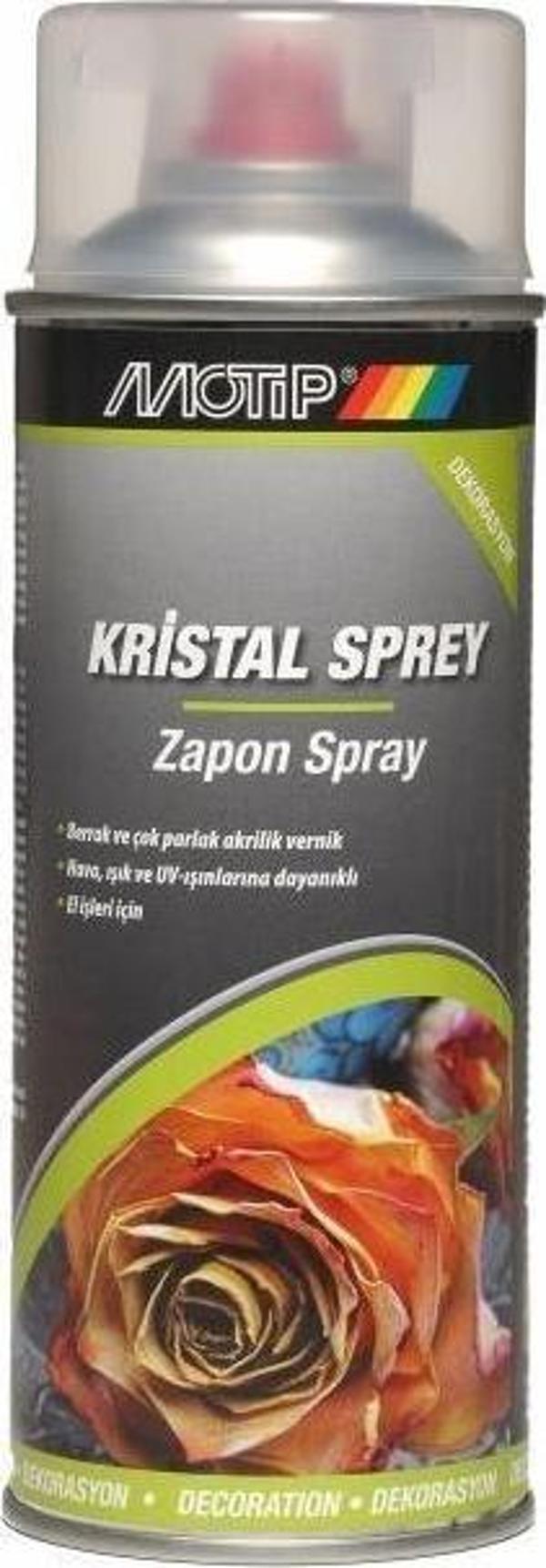 Motip Kristal ŞEFFAF PARLAK VERNİK Sprey 400 ml. - Image 1