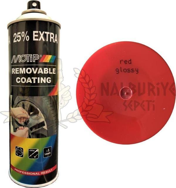 Motip Soyulabilir Sıvı Kauçuk PlastiDip Plastik Sprey Boya KIRMIZI 500 ml - 04309 - Image 1
