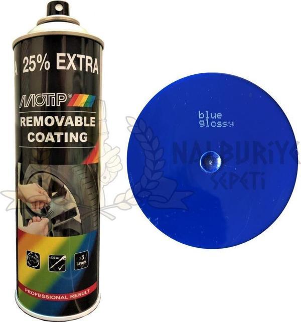 Motip Soyulabilir Sıvı Kauçuk PlastiDip Plastik Sprey Boya MAVİ 500 ml - 04308 - Image 1