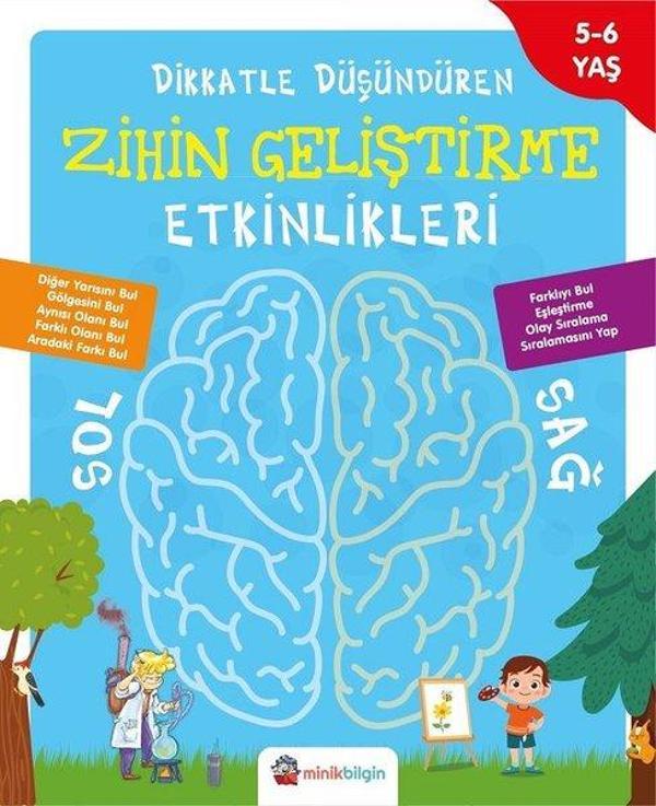 Dikkatle Düşündüren Zihin Geliştirme Etkinlikleri - 1 - Minik Bilgin - Image 1