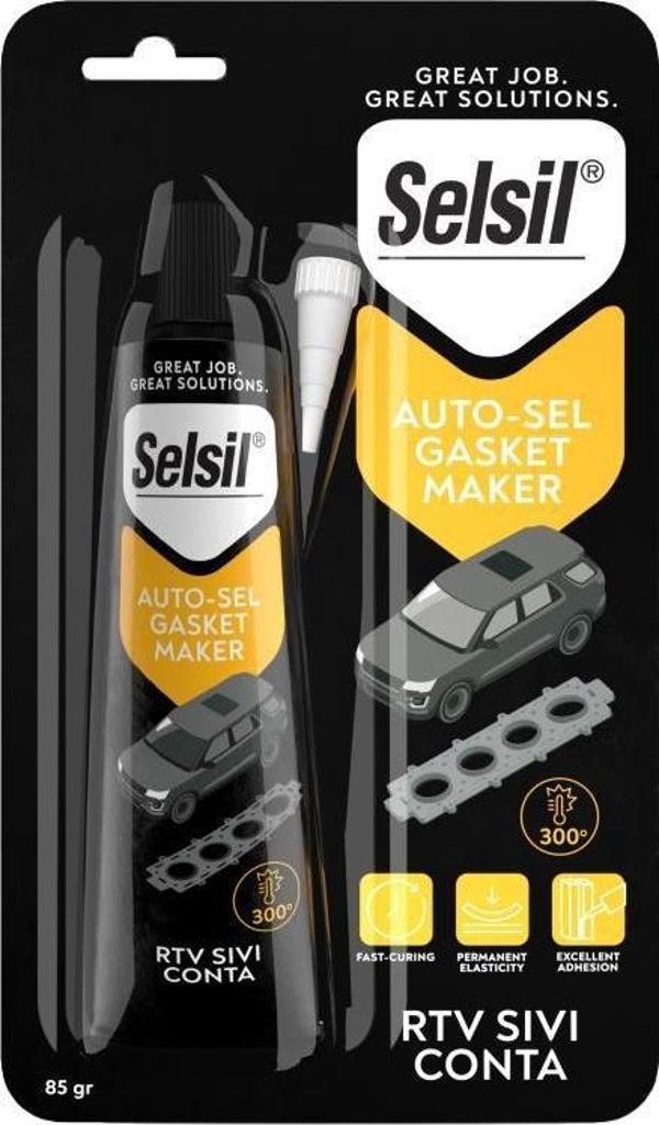 Selsil Oto Sıvı Conta Gri 85 gr. - Image 1