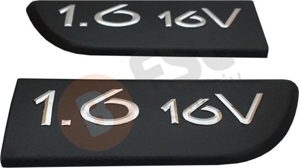 Renault Megane, Scenic 2 İçin 2 Parça Siyah 1.6 16V Monogram Yazı - Image 1