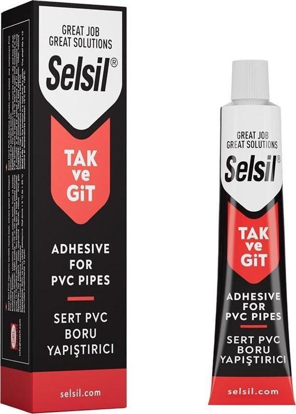 Selsil TakveGit PVC Sert Plastik Yapıştırıcı 50 gr. - Image 1