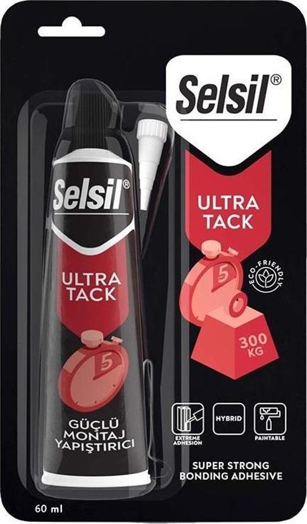 Selsil Ultra Tack Güçlü Korniş Yapıştırıcı BEYAZ 50 ml. - Image 1