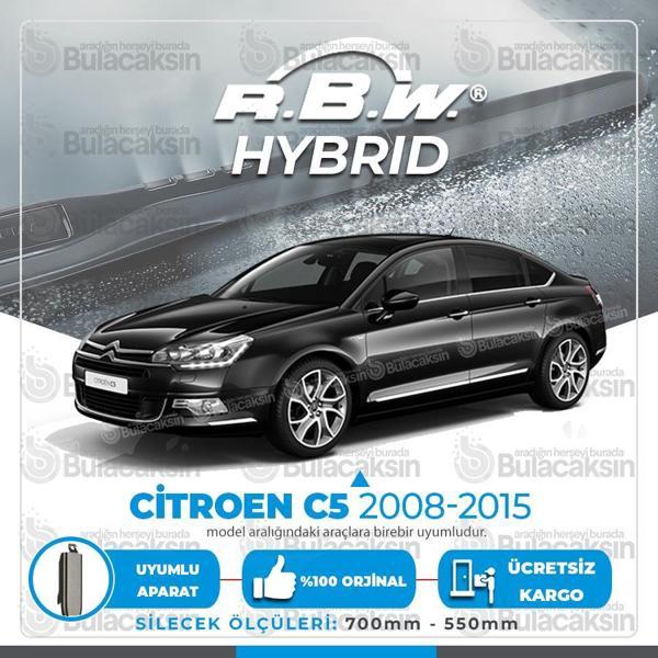 RBW Hybrid Ön Silecek Takımı Citroen C5 2008-2015 ile uyumlu - Image 1