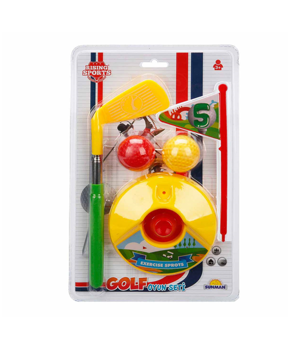 Mini Golf Oyun Seti 32589 Kırmızı Top Çukuru - Image 1